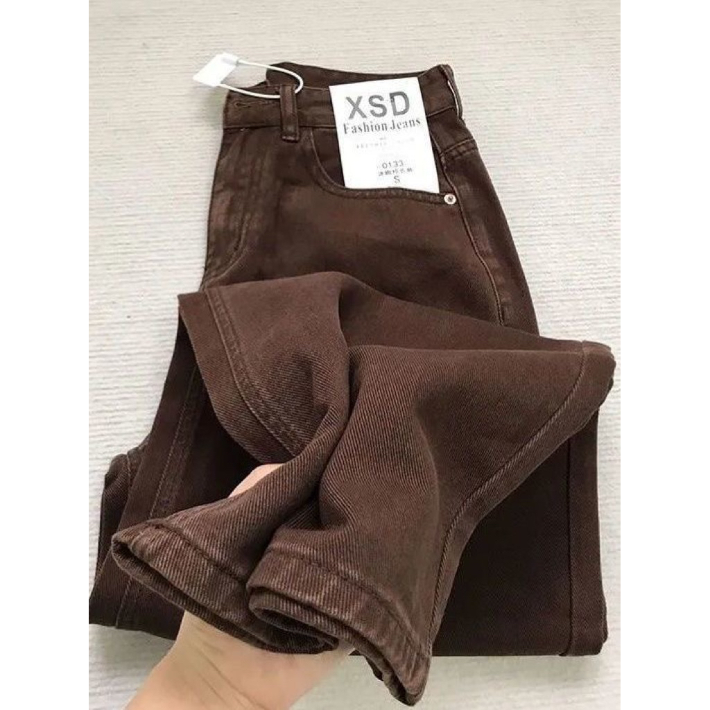 Quần Thô Dáng Xuông Màu Nâu Tây❤️(order 7-10n)