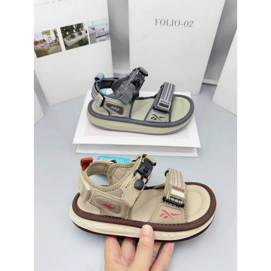 [M118] Dép Sandal Bé Trai Bé Gái Quai Ngang Đơn Giản Đi Học, Năng Động, Khỏe Khoắn Tự Tin Cho Bé TH Kids