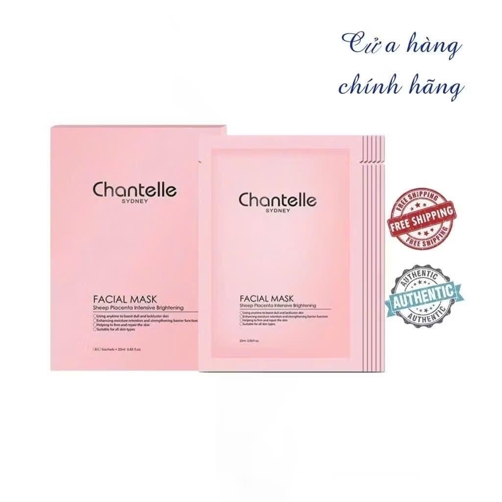 Mặt Nạ Nhau Thai Cừu Dưỡng Da Chantelle PINK Bio Placenta Facial Mask