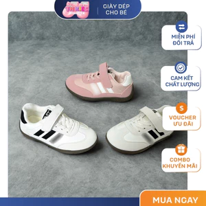 Giày Thể Thao Cho Bé Trai Bé Gái, Giày Bata Cho Bé Từ 3-12 tuổi, Đế Bệt Ôm Chân Thoải Mái (form nhỏ tăng 1 size)