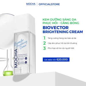 Kem Dưỡng Trắng Phục Hồi Cấp Ẩm Mocha Biovector 6 Active, Cho Cả Da Dầu Mụn Nhạy Cảm