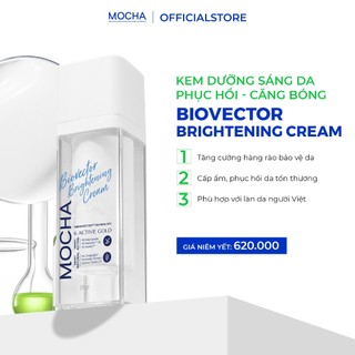 Kem Dưỡng Trắng Phục Hồi Cấp Ẩm Mocha Biovector 6 Active, Cho Cả Da Dầu Mụn Nhạy Cảm