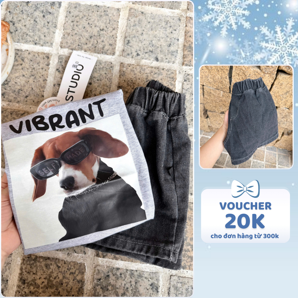 [À ƠI SHOP] N50- bộ cộc chó đeo kính vibrant 129k- a117.1785