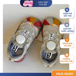 Giày Thể Thao Bé Trai Nút Vặn Thông Minh – Giày Sneaker Trẻ Em Siêu Nhẹ, Đế Chống Trơn Trượt Cao Cấp TH Kids