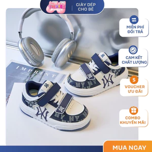 Giày Thể Thao Bé Trai Phong Cách Hàn Quốc, Giày Sneaker Trẻ Em Họa Tiết Chữ Thêu Cá Tính - Đế Êm Chống Trơn