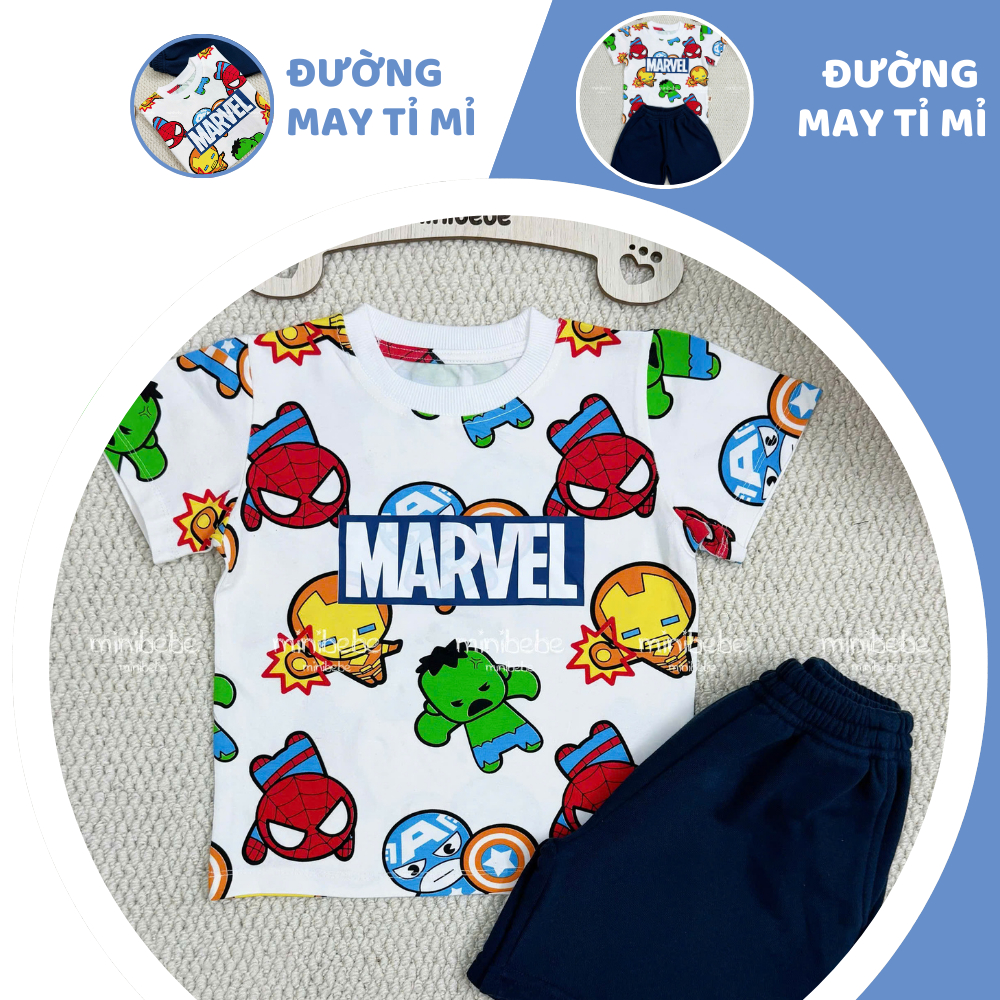 [À ƠI SHOP] B32- bộ cộc siêu nhân marvel mã mới - a117.1781