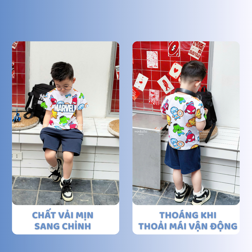 [À ƠI SHOP] B32- bộ cộc siêu nhân marvel mã mới - a117.1781
