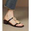 Dép hở mũi vuông kiểu Pháp, sandal gót thấp 2,5cm thời trang