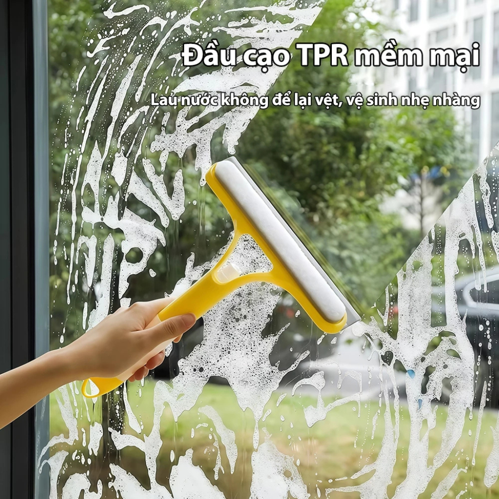 Cây Lau Kính Thông Minh 3 Trong 1 Kèm Bình Xịt – Lau Nhanh, Sạch Bóng Không Để Lại Vệt