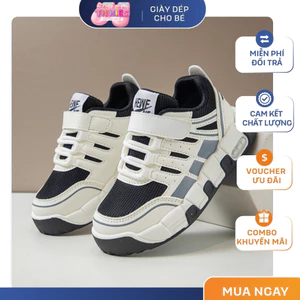 Giày Thể Thao Bé Trai Phong Cách HipHop - Giày Sneaker Trẻ Em Đế Êm Siêu Nhẹ Chống Trơn Trượt Cho Bé Đi Học