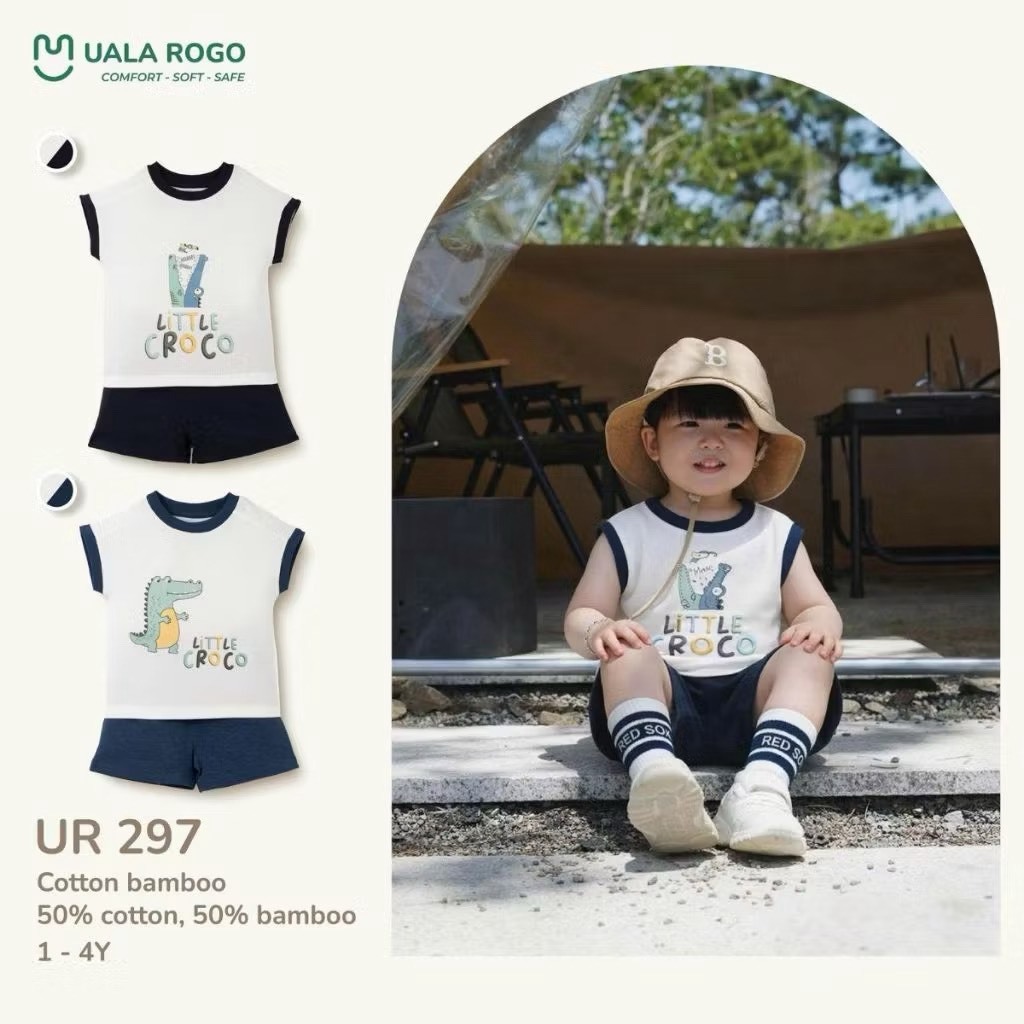 (9-24kg, 1-5Y) Bộ Cộc Tay Cho Bé Uala UR3871 UR297 UR296 UR2228 UR503 UR2371 UR304 UR305