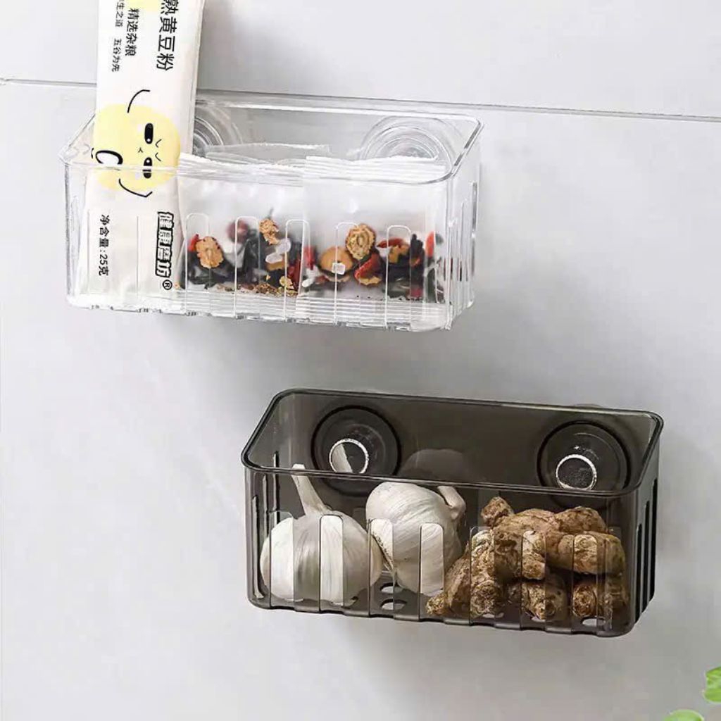 Kệ Để Đồ Bồn Rửa Bát Nhựa Cao Cấp - Cốc Hút Chắc Chắn, Thiết Kế Tiện Dụng