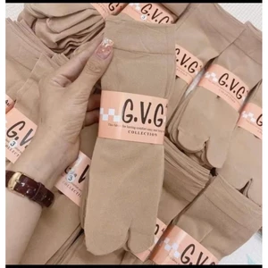 set 10 đôi tất GVG màu da xỏ ngón co giãn tốt
