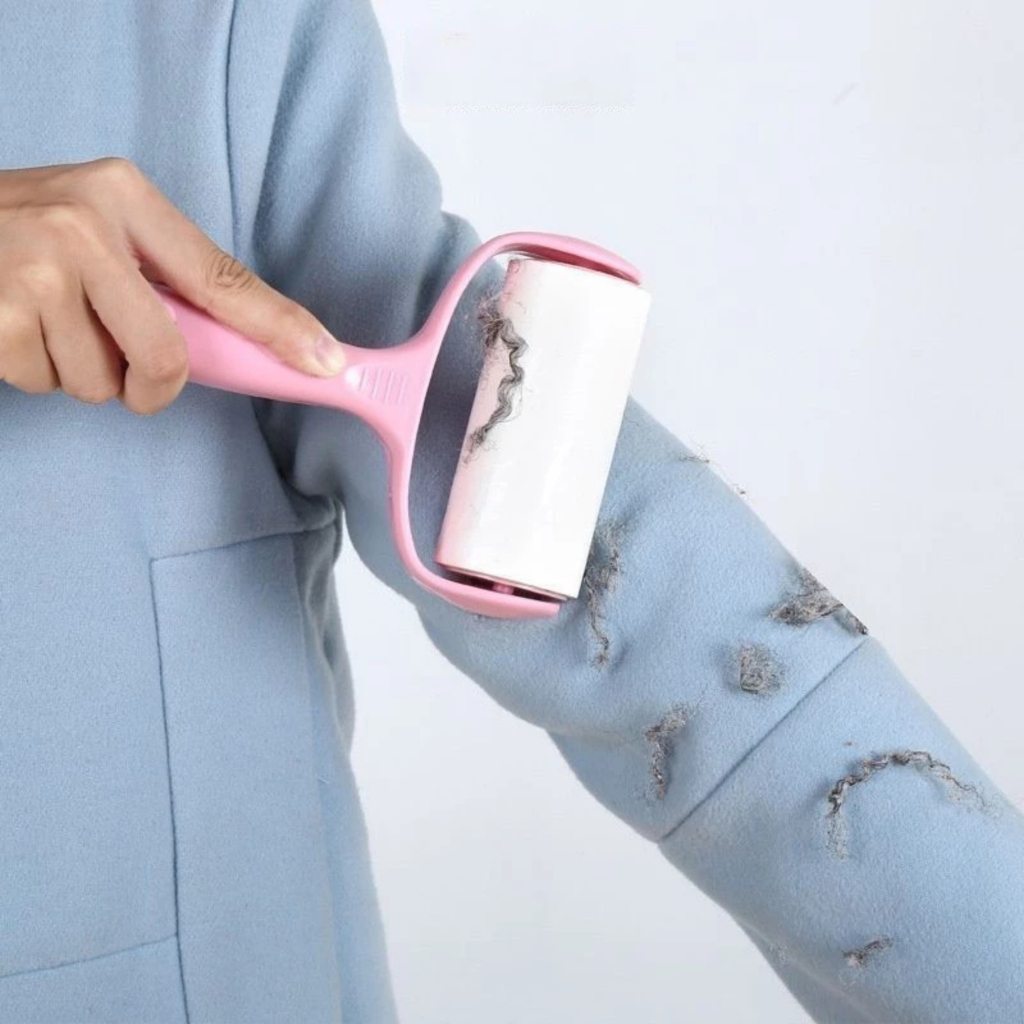 Cây lăn bụi quần áo, chăn màn, lông chó mèo Home Stick 10cm (20 tờ/lõi)