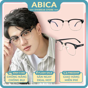Gọng kính cận nữ nam thời trang cá tính phong cách Ulzzang chống tia UV phong cách Hàn Quốc thay được tròng cận đẹp 100