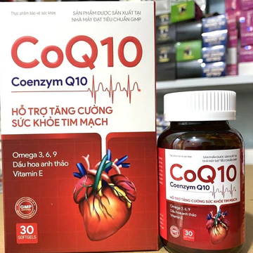 Bổ tim mạch CoQ10 Coenzym Q10 Giúp tăng cường sức khỏe tim mạch - Lọ 30 viên