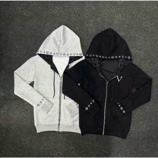 Áo Khoác 04 Hoodie Zip Mũ Thêu Chữ Lót Vân Nhung Dày Dặn Không Xù 04