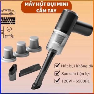 Máy Hút Bụi Mini Cầm Tay Không Dây Sạc Tích Điện - Hút Bụi Cầm Tay Mini Hút Bụi Ô Tô