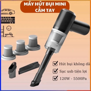 Máy Hút Bụi Mini Cầm Tay Không Dây Sạc Tích Điện - Hút Bụi Cầm Tay Mini Hút Bụi Ô Tô