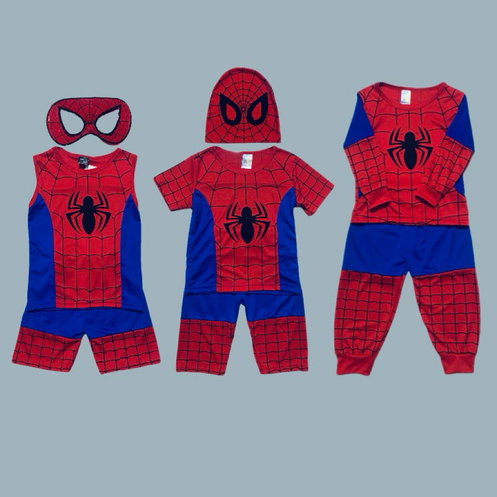 Combo 3 bộ siêu nhân nhện vải thun mềm mịn , thoáng mát