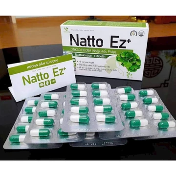 (Hộp 60v)Bổ não NATTO EZ+ hỗ trợ hoạt huyết,tăng cường tuần hoàn máu,chống đột quỵ Viện Hàn Lâm KHVN
