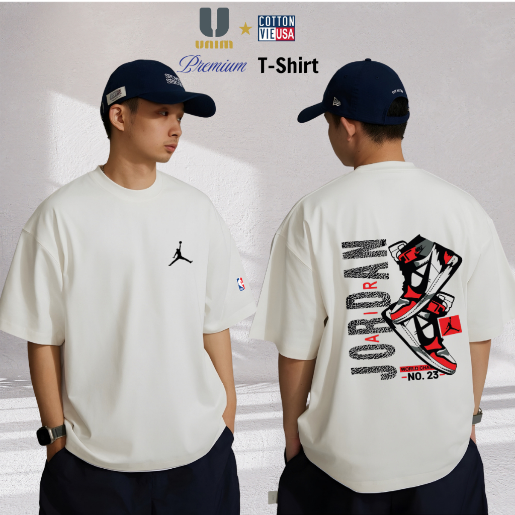 Áo Thun JD Michel Form Dáng Boxy Nam Tính Chất Liệu Cotton Cao Cấp Co Giãn 2 Chiều
