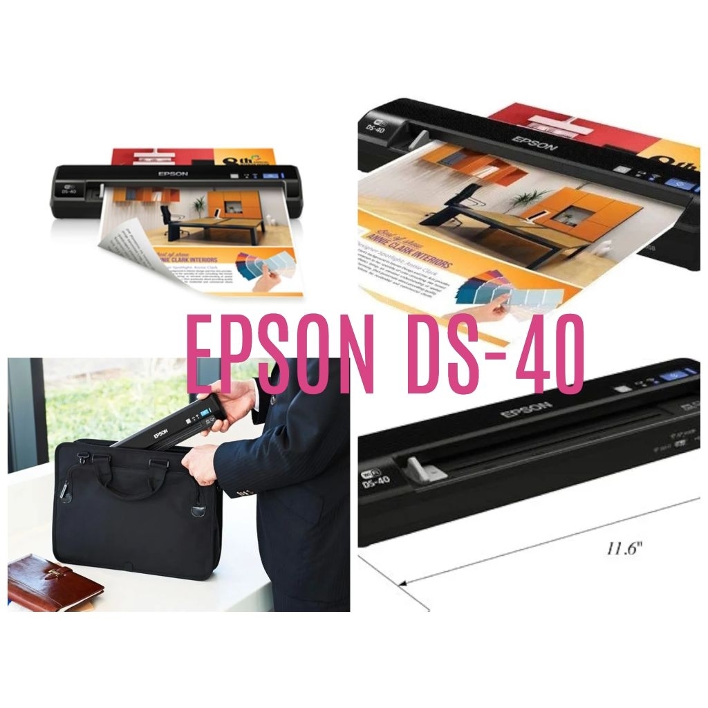 Hàng cũ) Máy scan màu di động Epson DS-40/DS-30 có pin+kết nối