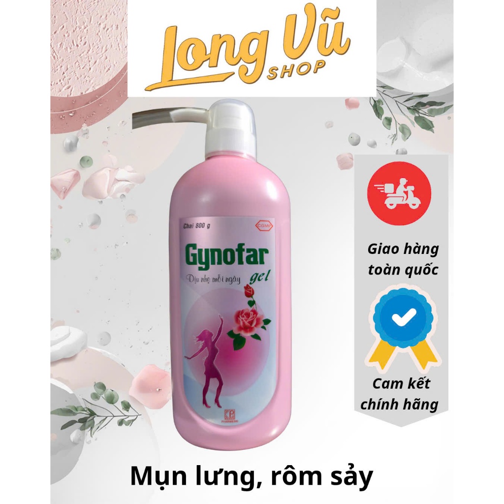 Gynofar gel chai khổng lồ 800ml tắm lưng, giảm rôm sảy, gội đầu giảm gàu. | BigBuy360 - bigbuy360.vn