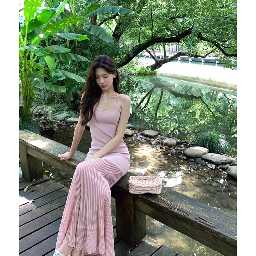 Váy Dệt Kim, Thiết Kế Phong Cách Pháp Cho Mùa Hè