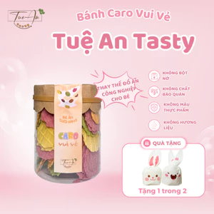Bánh Ăn Vặt Quế Caro Vui Vẻ Trái Cây Rau Củ Tuệ An Tasty Giàu Chất Xơ Vitamin Cho Trẻ Con 250ml, 500ml