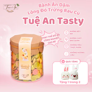 Bánh Ăn Dặm Lòng Đỏ Rau Củ 250ml-500ml-1000ml Dạng Viên Tuệ An Tasty Mềm XốpDinh Dưỡng Cho Bé