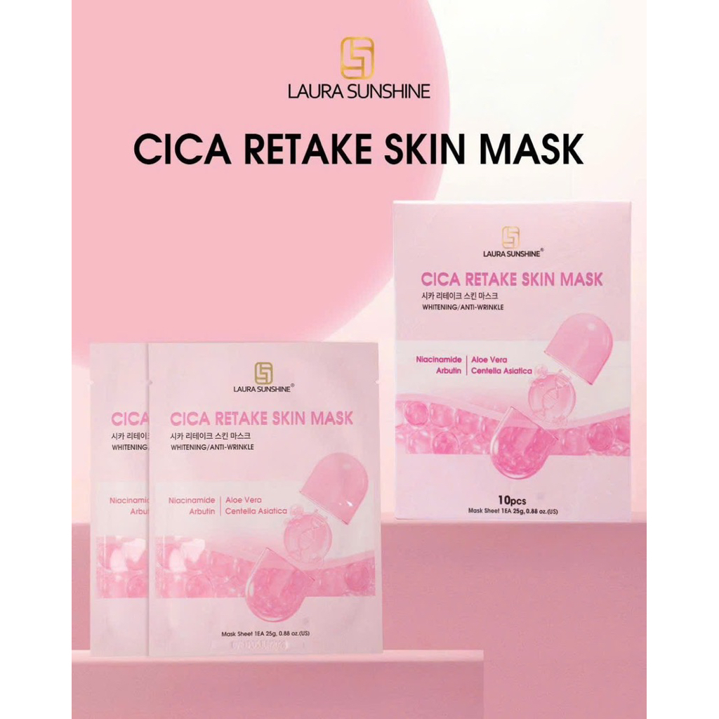 Mặt Nạ Lauura Sunshine Nhật Kim Anh Hộp 10 Miếng Dưỡng Ẩm , Làm Đẹp