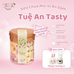 Bánh Sữa Chua Khô Mix Vị Ăn Dặm 250ml 500ml 1000ml Tuệ An Tasty Trái Cây Rau Củ Sữa Chua HyLạp