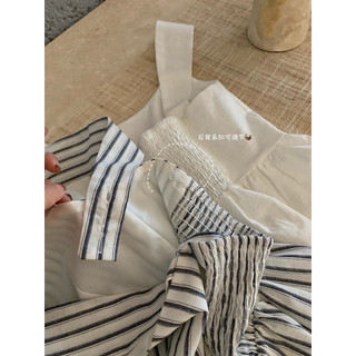 𝐏𝐡𝐢𝐞𝐧 𝐖𝐆𝐖𝐄 | (Sẵn) w8921 Áo 2 Dây Thô Vạt Xẻ Peplum Lưng Chun