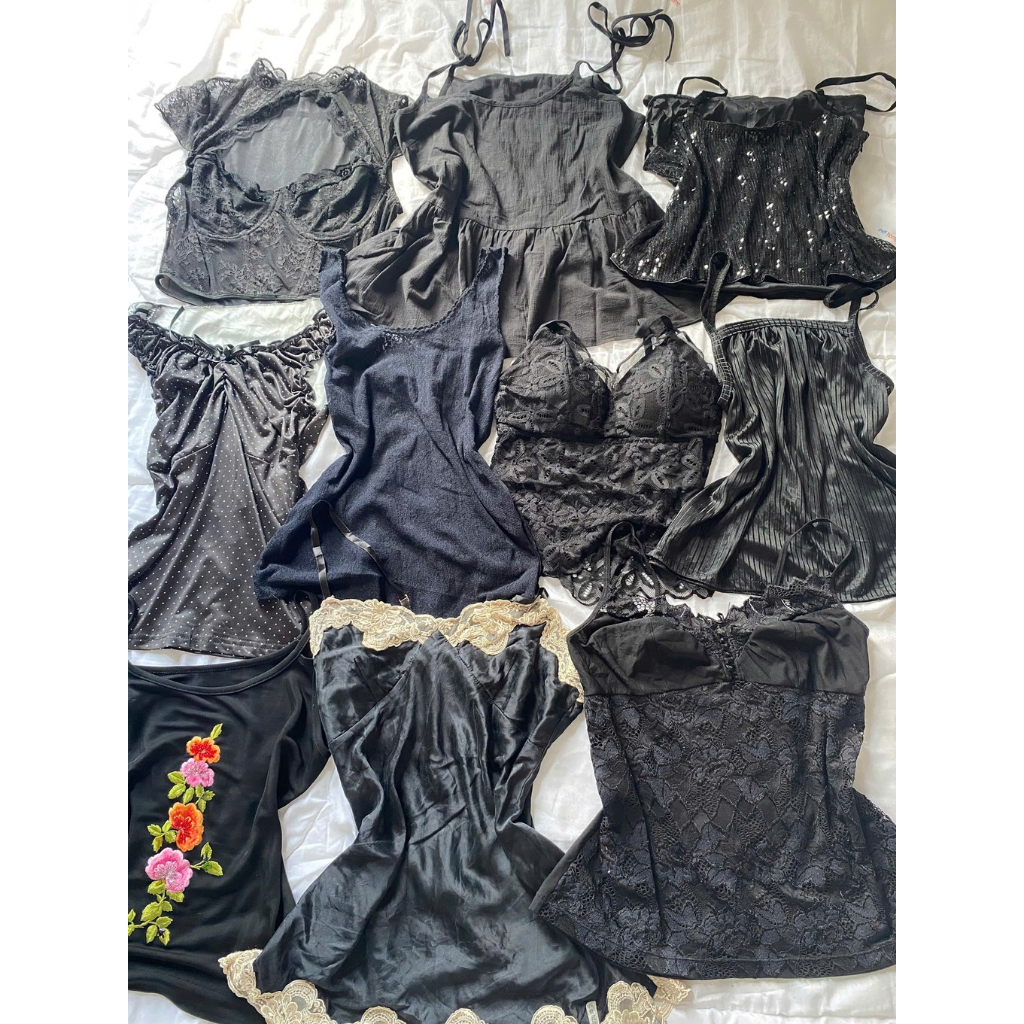 (Hàng mới về) Siêu phẩm - Áo hai dây, pastel thrift y2k secondhand mori ...