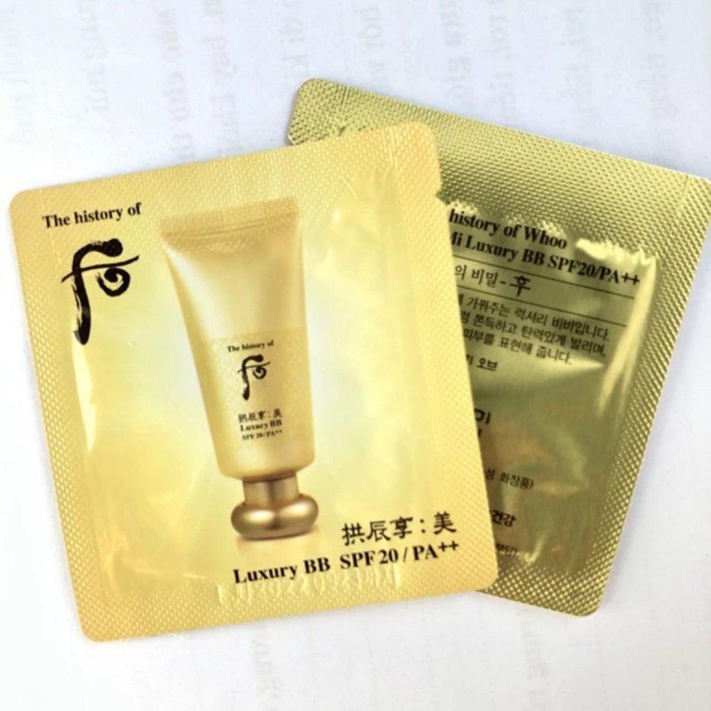 Sample kem nền Whoo nâng tone che khuyết điểm mỏng mịn, chống nắng tốt, hàng chuẩn chính hãng | BigBuy360 - bigbuy360.vn