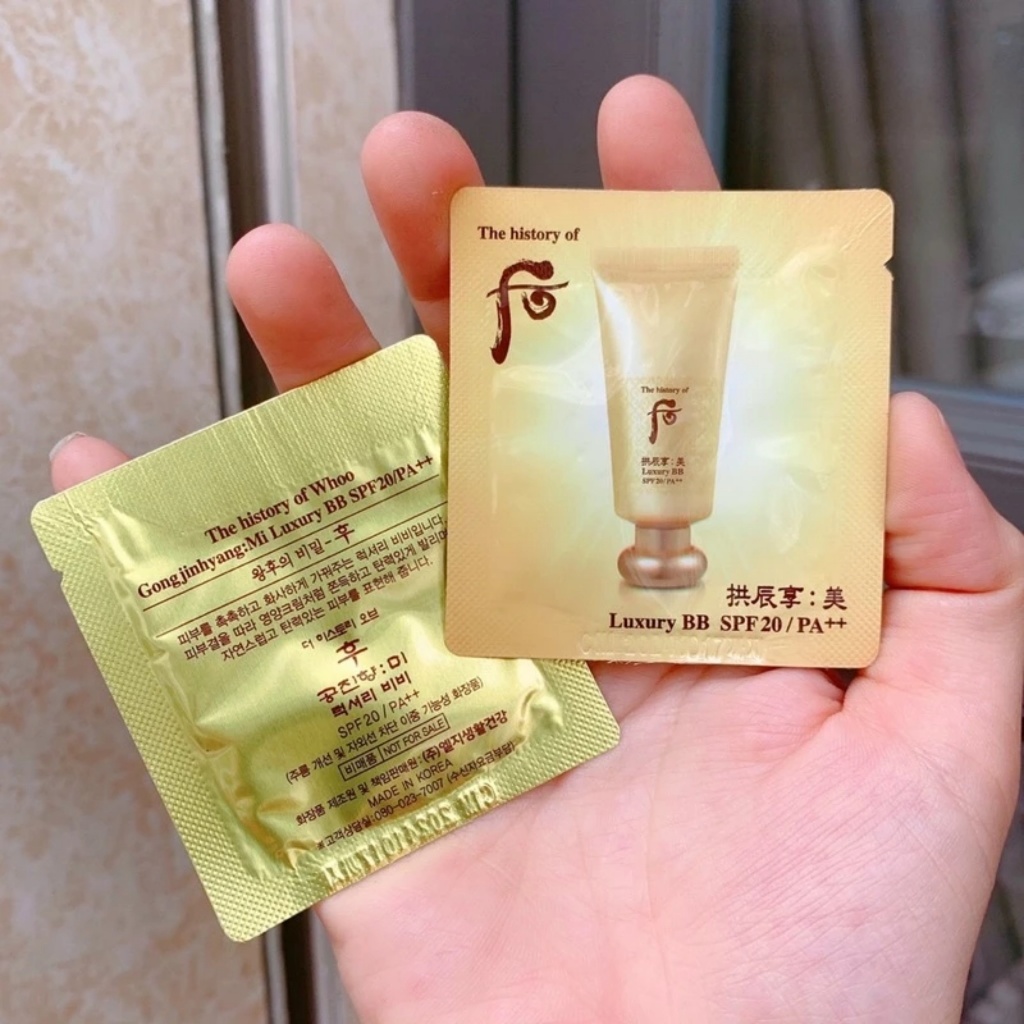 Sample kem nền Whoo nâng tone che khuyết điểm mỏng mịn, chống nắng tốt, hàng chuẩn chính hãng | BigBuy360 - bigbuy360.vn