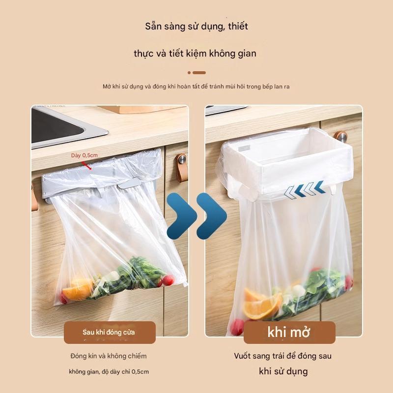 Thùng rác gấp gọn Nhà bếp Phòng tắm Giá đựng túi đựng rác Gia đình Thùng rác gắn tường