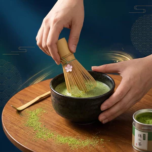Phiên Bản Charm Hoa Anh Đào 🌸🌸🌸Chổi Chasen Thủ Công – Dùng Trong Trà Đạo Nhật Bản