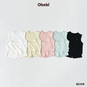 Bộ Ba Lỗ Homesoft Obebi Mêm Mát Co Giãn Thoải Mái Mùa Hè Cho Bé Trai Bé Gái Từ 6 - 22kg BC319
