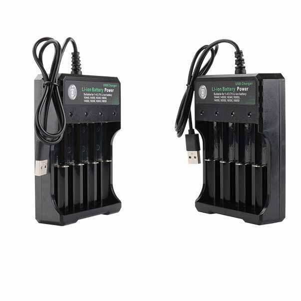 Sạc Pin Tự ngắt Sạc pin lithium và có đèn báo khi đầy 4 Khe cao cấp dùng cho pin 18650 AA