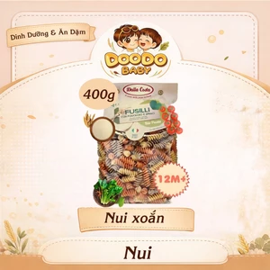 Nui Rau Củ Hữu Cơ Cho Bé Dạng Xoắn Dalla Costa 400g/100g