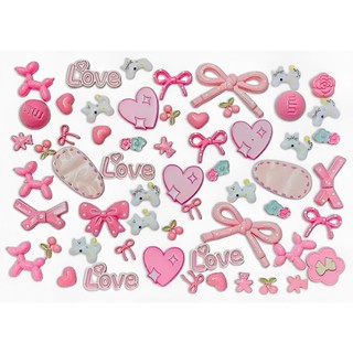 Set charm Tone Hồng Paste dễ thương