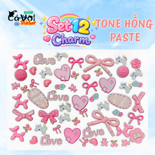 Set charm Tone Hồng Paste dễ thương