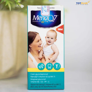 MENAQ7 K2 45mcg – Hỗ Trợ Phát Triển Xương Răng Chắc Khỏe Cho Bé, Giúp Bé Tăng Chiều Cao (Chai 100ml)