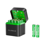 Bộ Sạc Pin thông minh 12 Khe AAA 1.5V Lithium PUJIMAX dùng cho chuông cửa, cân điện tử, sạc nhanh, tự ngắt điện an toàn — ảnh 8