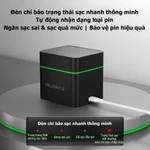 Bộ Sạc Pin thông minh 12 Khe AAA 1.5V Lithium PUJIMAX dùng cho chuông cửa, cân điện tử, sạc nhanh, tự ngắt điện an toàn — ảnh 2