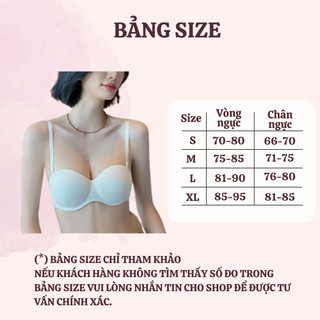 Áo Lót Su Đúc Quả Ngang Nâng Ngực Tạo Khe ENMA Không Gọng Mút Mỏng Chống Trượt BRA17