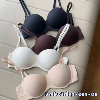 Áo Lót Su Đúc Quả Ngang Nâng Ngực Tạo Khe ENMA Không Gọng Mút Mỏng Chống Trượt BRA17