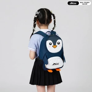 Balo Học Sinh Mầm Non Xbags Penguin XB3019 Hình Chim Cánh Cụt, Đáng Yêu, Nhẹ, Bền, An Toàn Cho Bé!